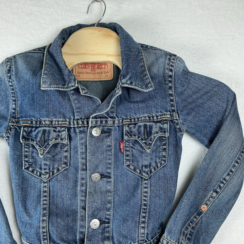 Vintage Levi Strauss Type 1 Iconic Denim Jacket XS Blue Trucker Jean Jacket